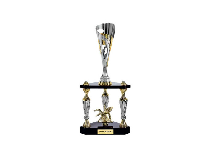 Trophee colonne arg/or h 61 cm