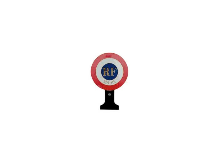 Cocarde auto/voiture-maire