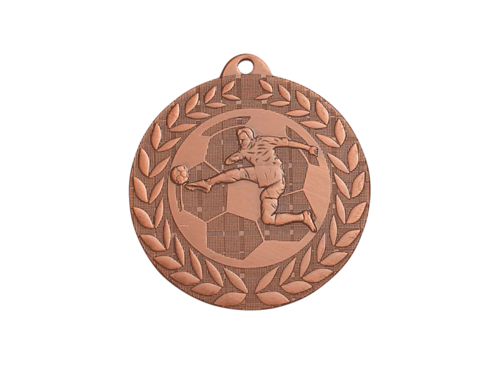 Medaille frappee fer foot 50mm