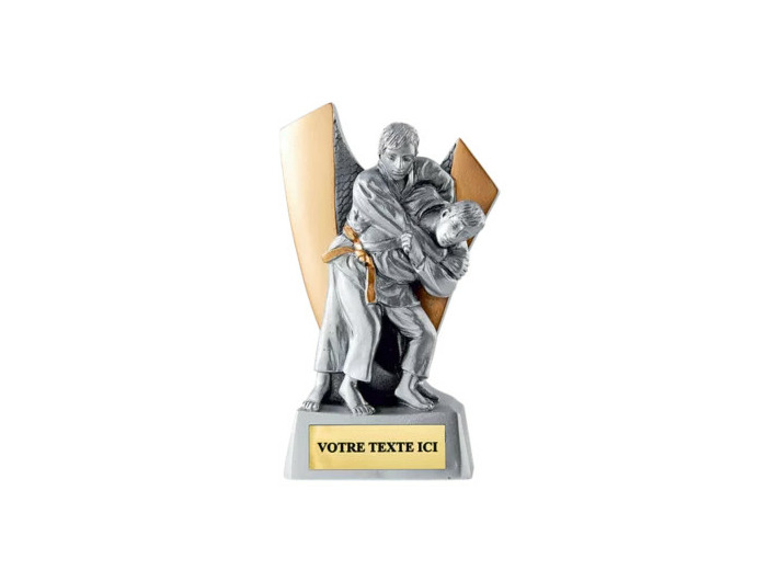 Trophee resine judo h. 12 cm