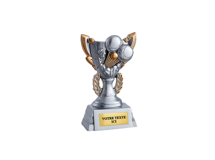 Trophee resine discip petanque h 11cm