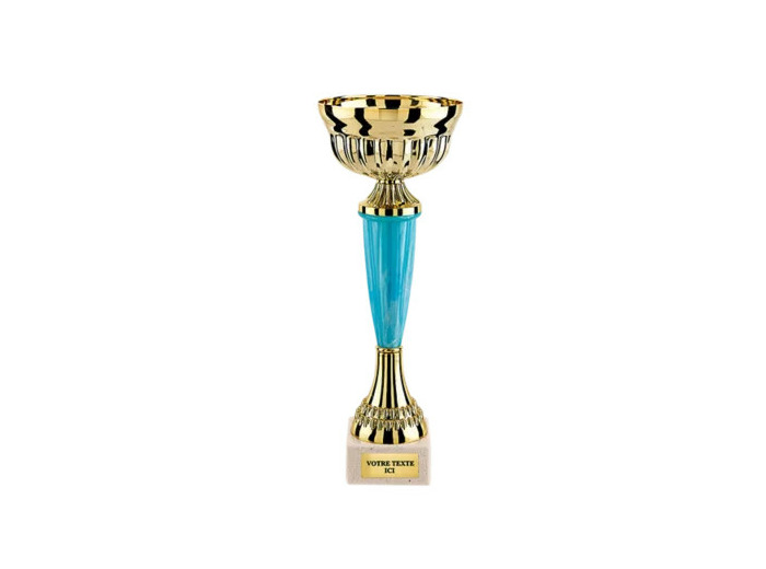 Coupe eco or/bleu h 26cm d 100mm