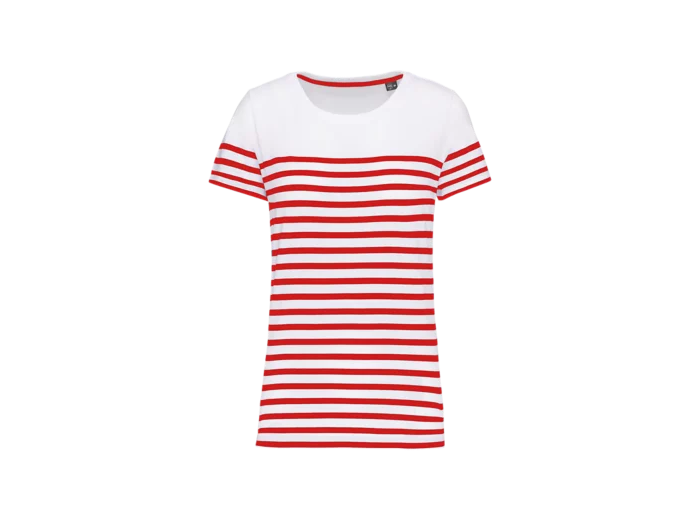 T-shirt marin col rond bio femme