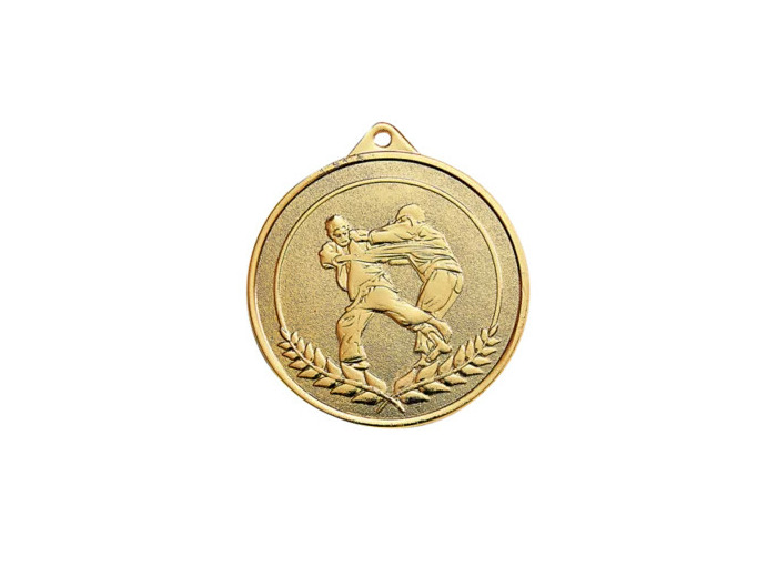 Medaille frappee or judo 50mm