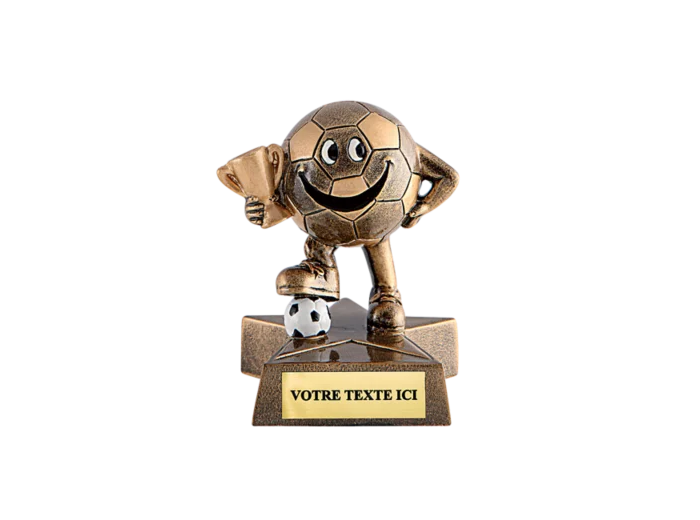 Trophee resine foot h. 10cm