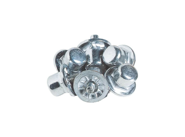 Crampons 13 mm coniques aluminium -