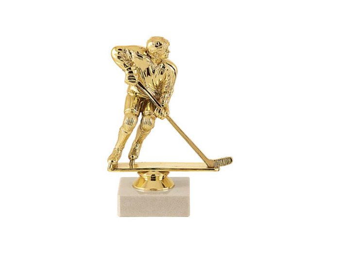 Trophee sujet plas or hockey h 15cm