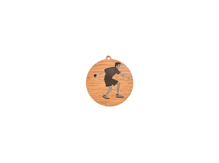 Medaille en bois petanque diametre