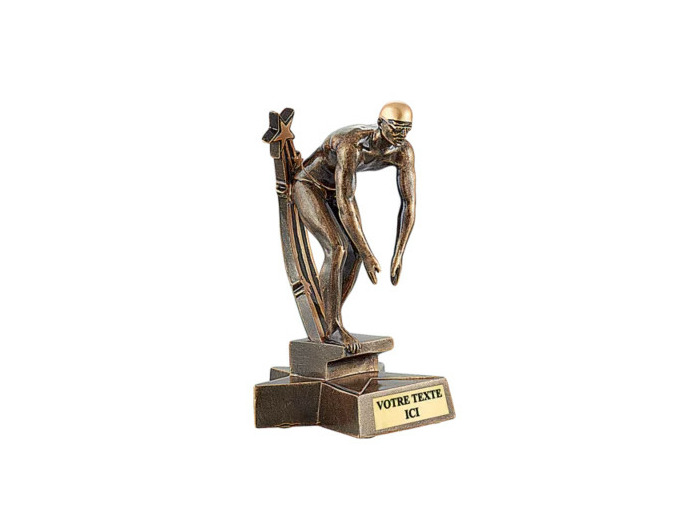 Trophee resine natation homme h. 20 cm