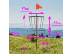 Corbeille mobile de disc golf