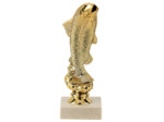 Trophee sujet plas or peche h 16 cm