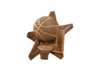 Applique resine etoile basket-ball
