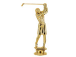 Sujet plastique or golf fe h.13cm