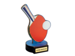 Trophee bois tdt h 20 cm