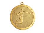 Medaille frappee fer hand 50mm or
