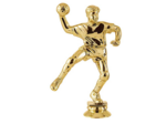 Sujet plastique or handball h. 14cm