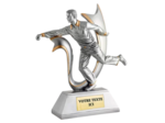 Trophee resine joueur boule lyonnais h.27cm