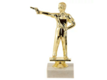 Trop suj plas or tir pistolet h17cm