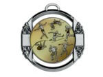 Medaille zamak diam70mm argent