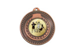 Medaille porte-centre fer bronze 50mm