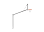 Panier de basket 3,5 m déport 2,25 m sur platine