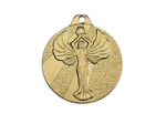 Medaille frappee fer or victoire d 32 mm