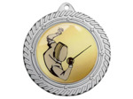 Medaille fer diam70mm argent