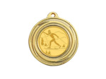 Medaille porte-centre fer or d 40 mm