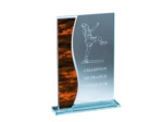 Trophee verre epaisseur 4mm h.21cm