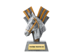 Trophee resine tete de cheval h.21 cm