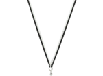 Ruban medaille noir/blanc fin 80x1cm