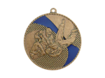 Medaille frappee fer judo 50mm