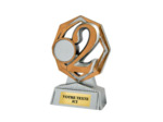 Trophee resine support eco argent/o
