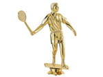 Sujet plastique or badminton h.15cm
