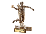 Trophee resine handball femme h. 21 cm