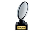 Trophee plastique rugby h 13 cm