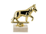 Trop sujet plas or animaux h 11cm