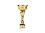Coupe classique or/rouge hauteur 35