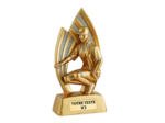 Trophee resine petanque femme h.18 cm
