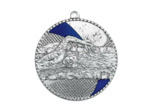 Medaille frappee fer natation 50mm