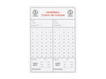 Carnet de 15 cartes hand