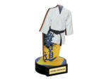 Trophee bois judo h 20 cm