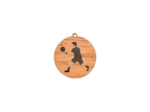 Medaille en bois padel diametre 50