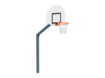 Panier de basket 3,5 m déport 1,20 m sur platine
