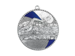 Medaille frappee fer natation 50mm