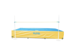 Bache intemperies pour sautoir hauteur 500  x  300  x  50 cm