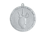 Medaille frappee fer escrime 50mm