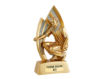 Trophee resine petanque homme h.18 cm