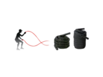 Corde ondulatoire 9 m x 38 mm