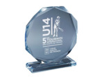 Trophee plexi epaiss 15mm h.19 cm